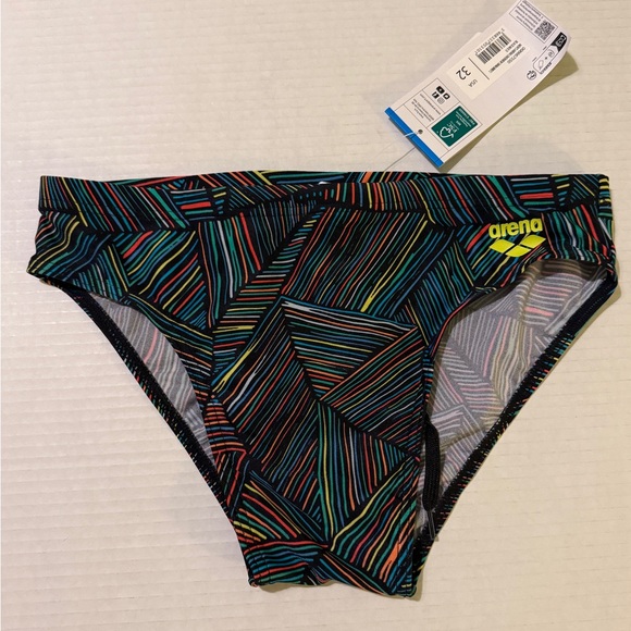 Arena Men’s Overview Black Multi Competitive Swimmers Brief -32 - Picture 1 of 10
